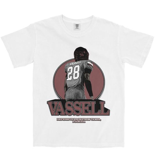 JELANI VASSELL RETRO WHITE TEE