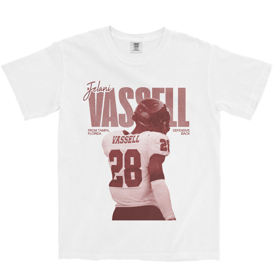 JELANI VASSELL VINTAGE WHITE TEE