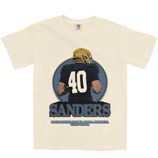 ISAIAH SANDERS RETRO IVORY TEE