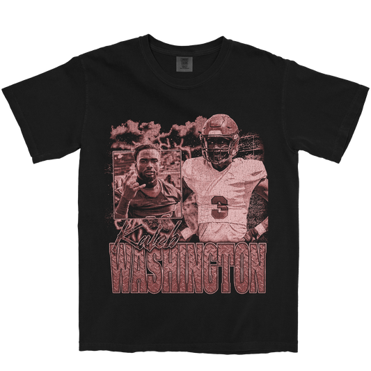 KALEB WASHINGTON GRAPHIC BLACK TEE