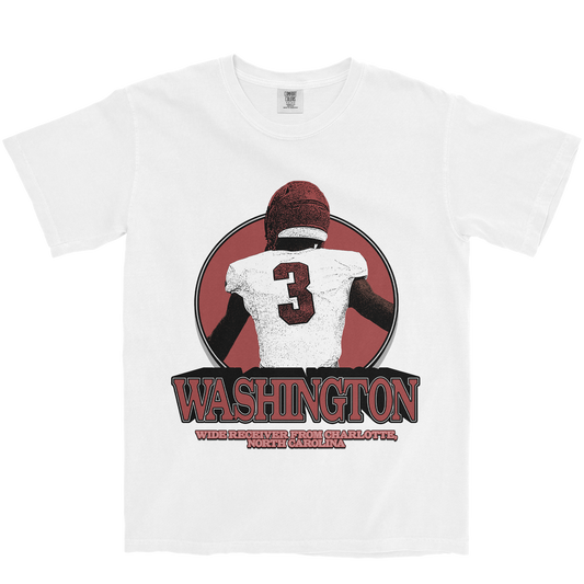 KALEB WASHINGTON RETRO WHITE TEE