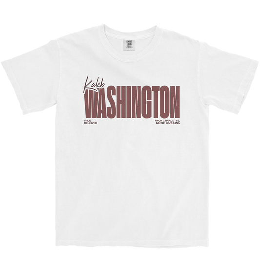 KALEB WASHINGTON CLASSIC WHITE TEE