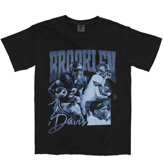BROOKLEN DAVIS GRAPHIC BLACK TEE