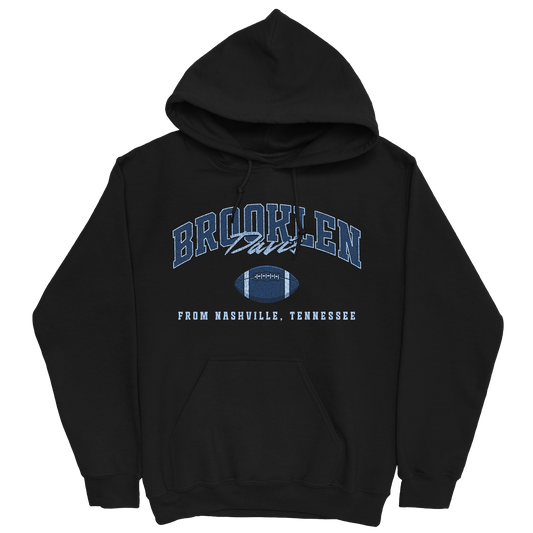 BROOKLEN DAVIS FOOTBALL BLACK HOODIE
