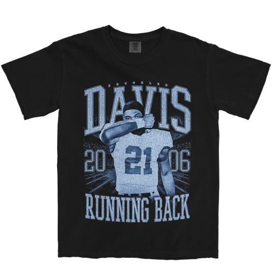 BROOKLEN DAVIS VINTAGE BLACK TEE