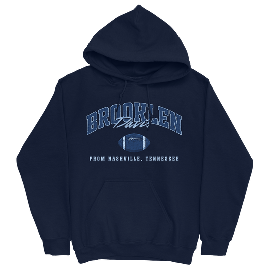 BROOKLEN DAVIS FOOTBALL NAVY HOODIE