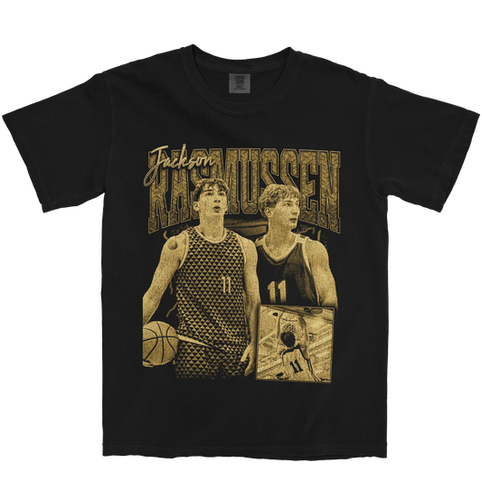 JACKSON RASMUSSEN GRAPHIC BLACK TEE