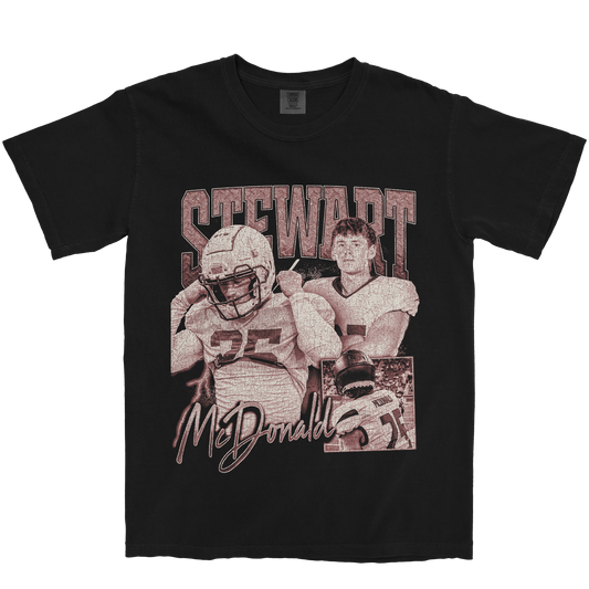 STEWART MCDONALD GRAPHIC BLACK TEE