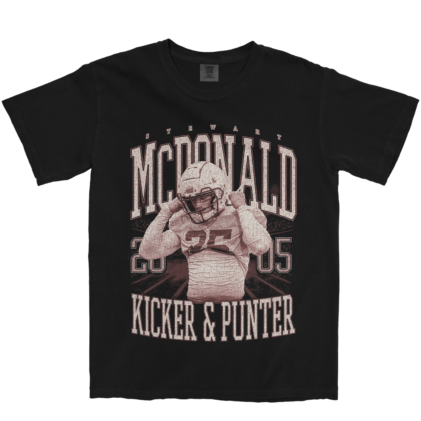 STEWART MCDONALD VINTAGE BLACK TEE
