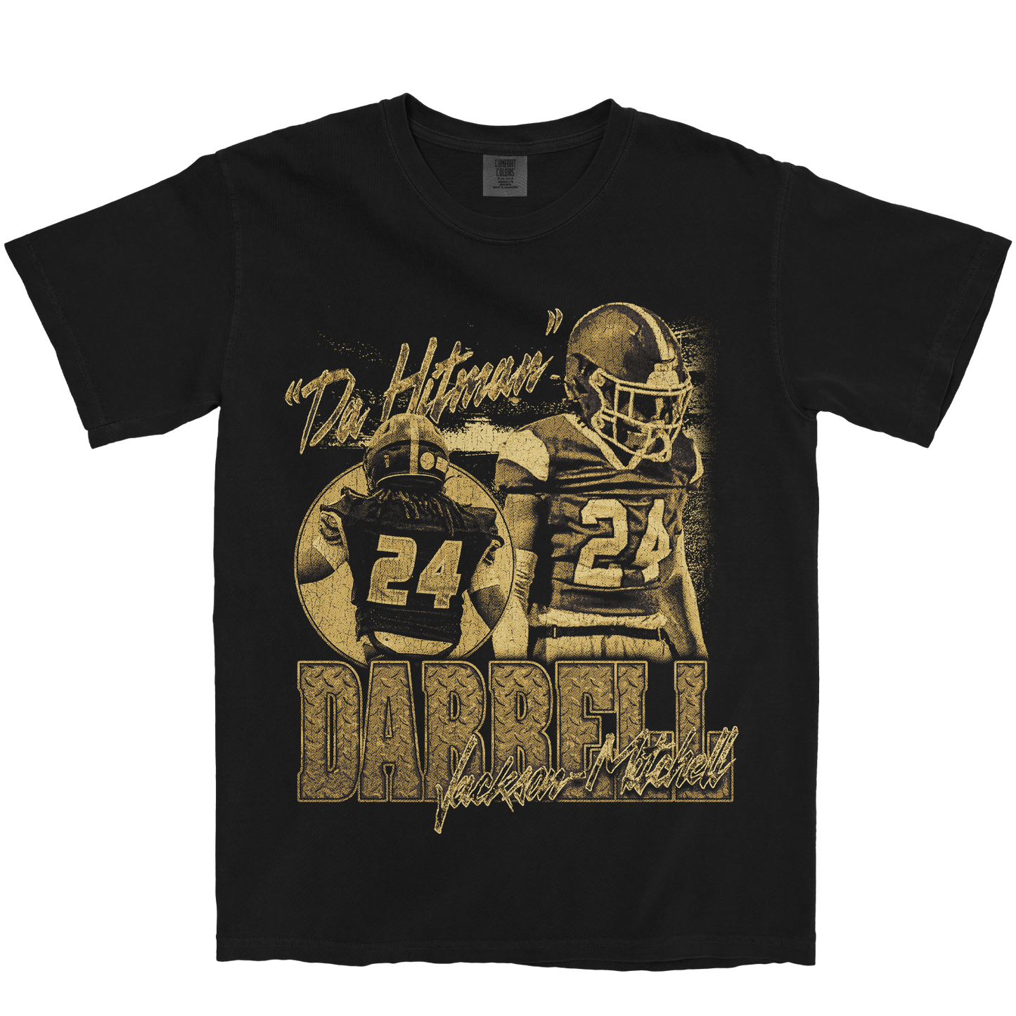DARRELL JACKSON-MITCHELL GRAPHIC BLACK TEE