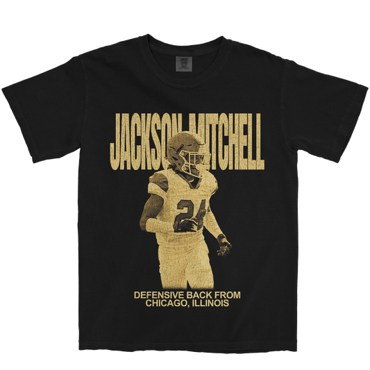 DARRELL JACKSON-MITCHELL VINTAGE BLACK TEE