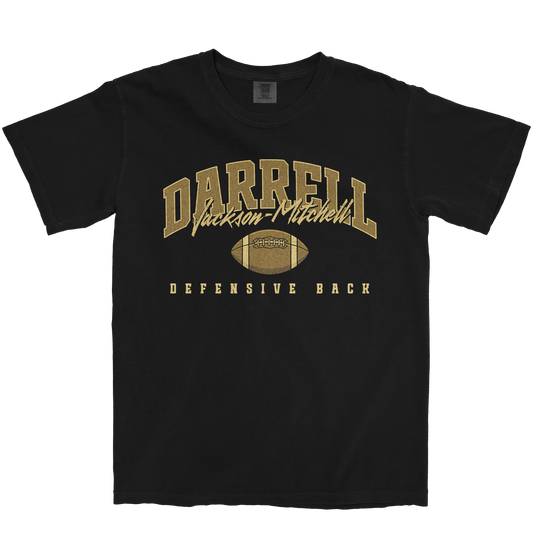 DARRELL JACKSON-MITCHELL FOOTBALL BLACK TEE