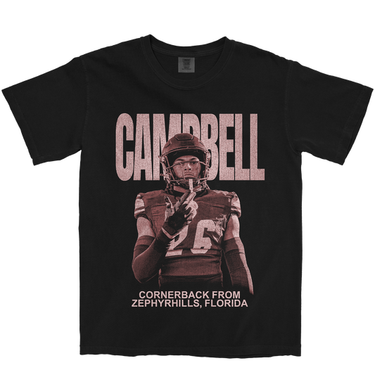 JAKOBE CAMPBELL VINTAGE BLACK TEE
