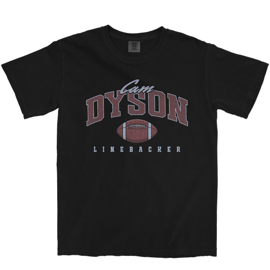 CAM DYSON FOOTBALL BLACK TEE