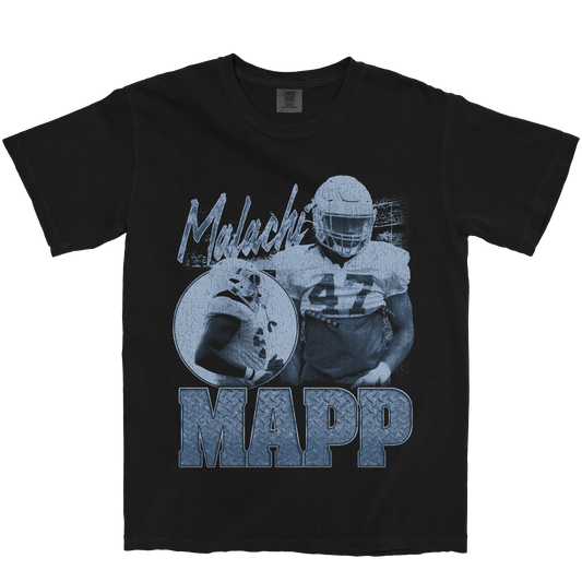 MALACHI MAPP GRAPHIC BLACK TEE