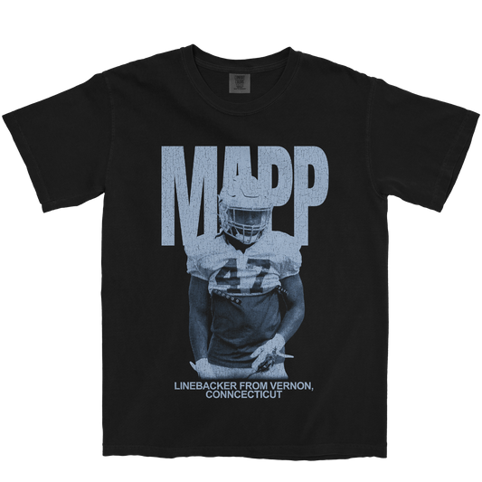MALACHI MAPP VINTAGE BLACK TEE
