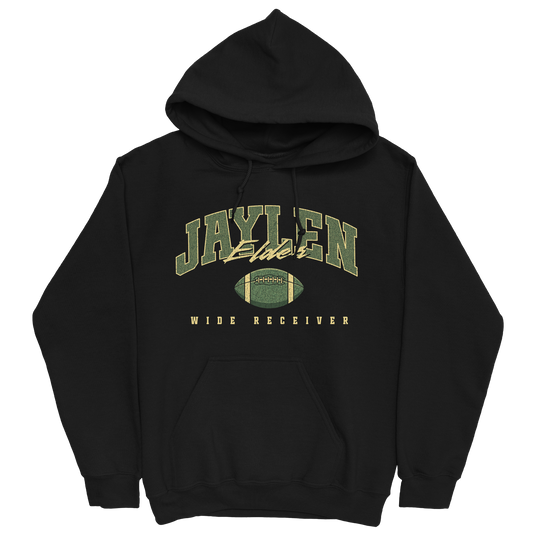 JAYLEN ELDER FOOTBALL BLACK HOODIE