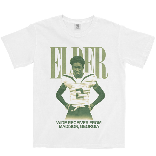 JAYLEN ELDER VINTAGE WHITE TEE