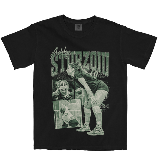ASHLEY STURZOIU GRAPHIC BLACK TEE