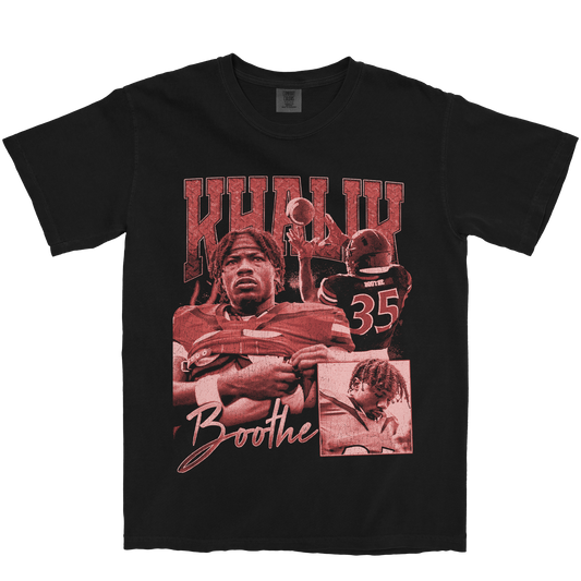 KHALIK BOOTHE GRAPHIC BLACK TEE