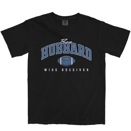 BEN HUBBARD FOOTBALL BLACK TEE