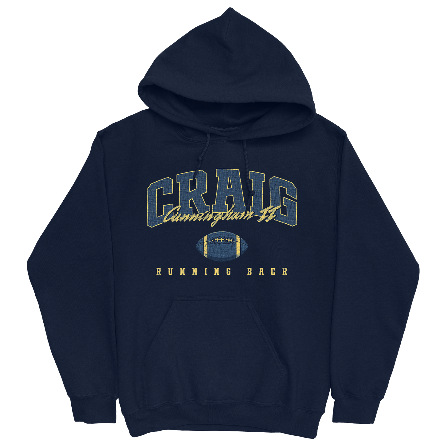 CRAIG CUNNINGHAM II FOOTBALL NAVY HOODIE