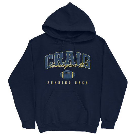 CRAIG CUNNINGHAM II FOOTBALL NAVY HOODIE
