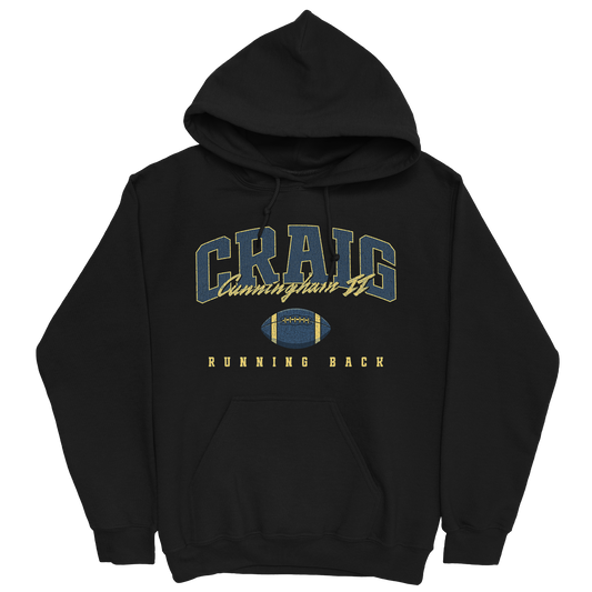 CRAIG CUNNINGHAM II FOOTBALL BLACK HOODIE