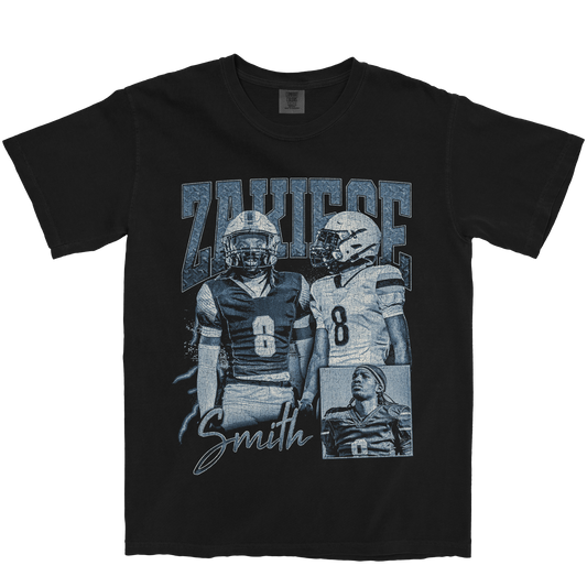 ZAKIESE SMITH GRAPHIC BLACK TEE