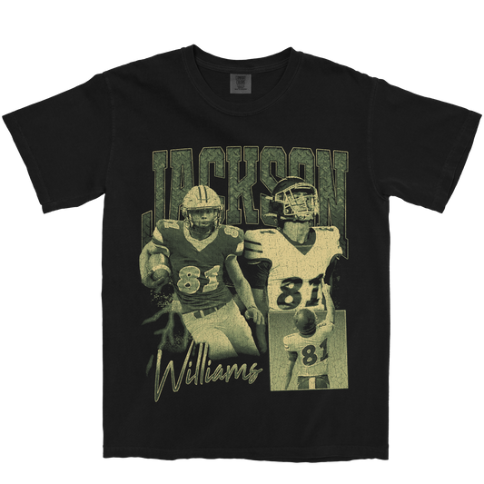 JACKSON WILLIAMS GRAPHIC BLACK TEE