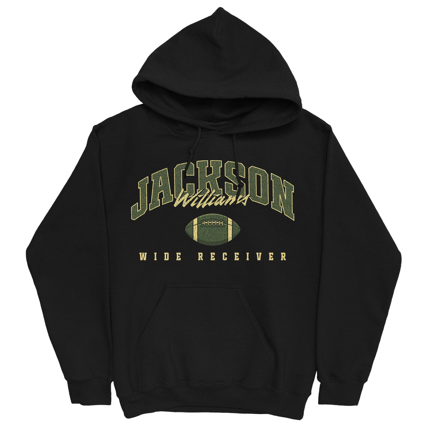 JACKSON WILLIAMS FOOTBALL BLACK HOODIE