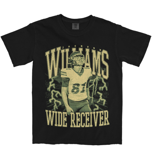 JACKSON WILLIAMS VINTAGE BLACK TEE