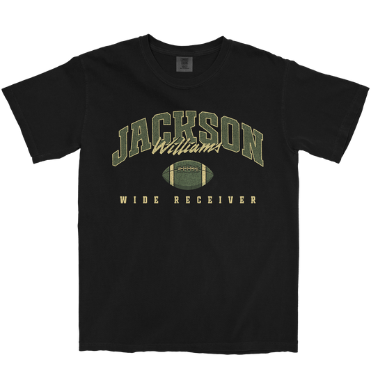 JACKSON WILLIAMS FOOTBALL BLACK TEE