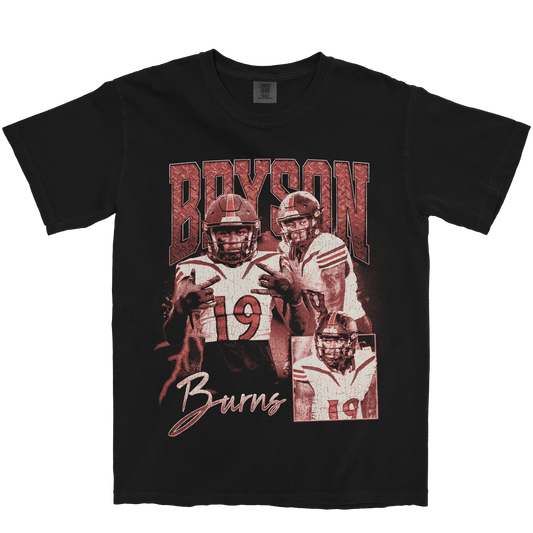 BRYSON BURNS GRAPHIC BLACK TEE