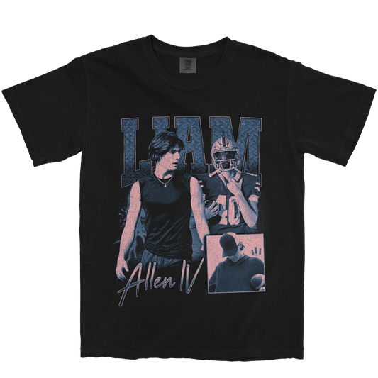 LIAM ALLEN IV GRAPHIC BLACK TEE