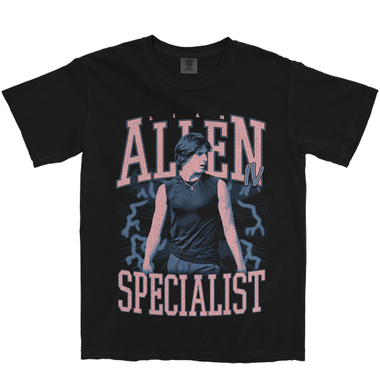 LIAM ALLEN IV VINTAGE BLACK TEE