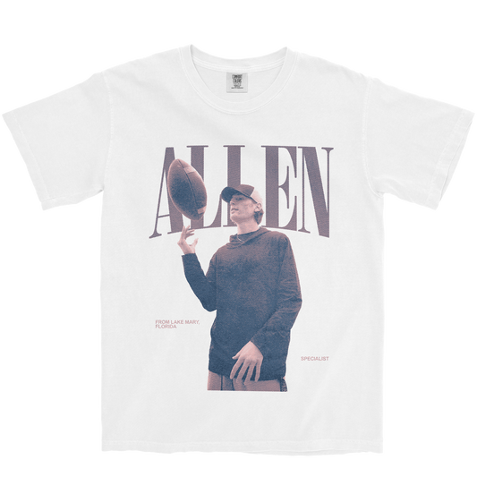 LIAM ALLEN IV VINTAGE WHITE TEE