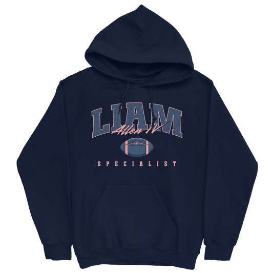 LIAM ALLEN IV FOOTBALL NAVY HOODIE
