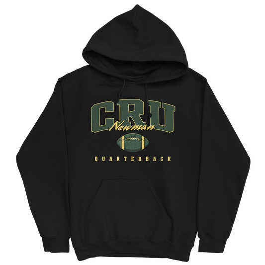 CRU NEWMAN FOOTBALL BLACK HOODIE