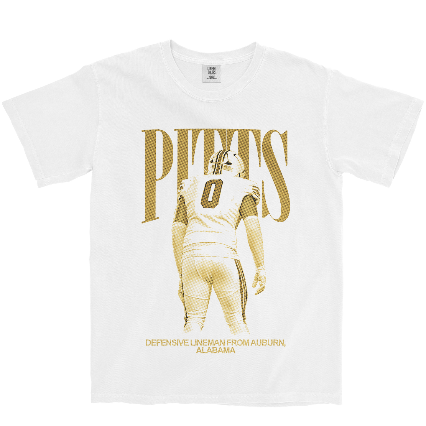 CALEB PITTS VINTAGE WHITE TEE