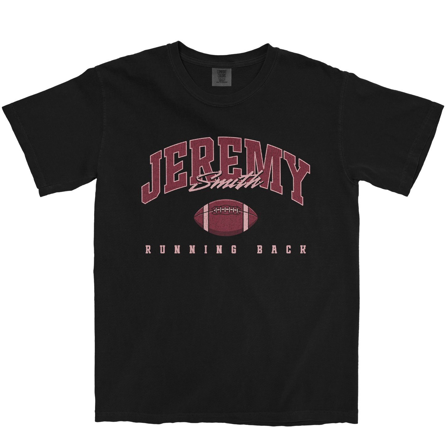 JEREMY SMITH FOOTBALL BLACK TEE