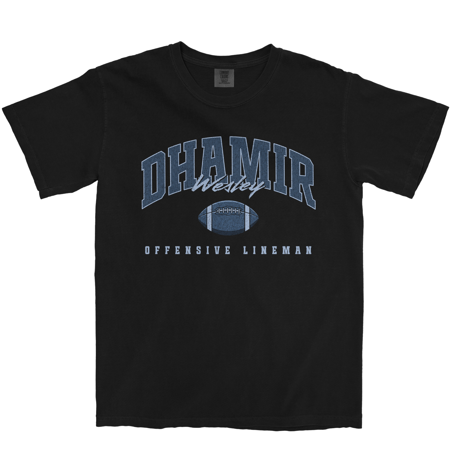 DHAMIR WESLEY FOOTBALL BLACK TEE
