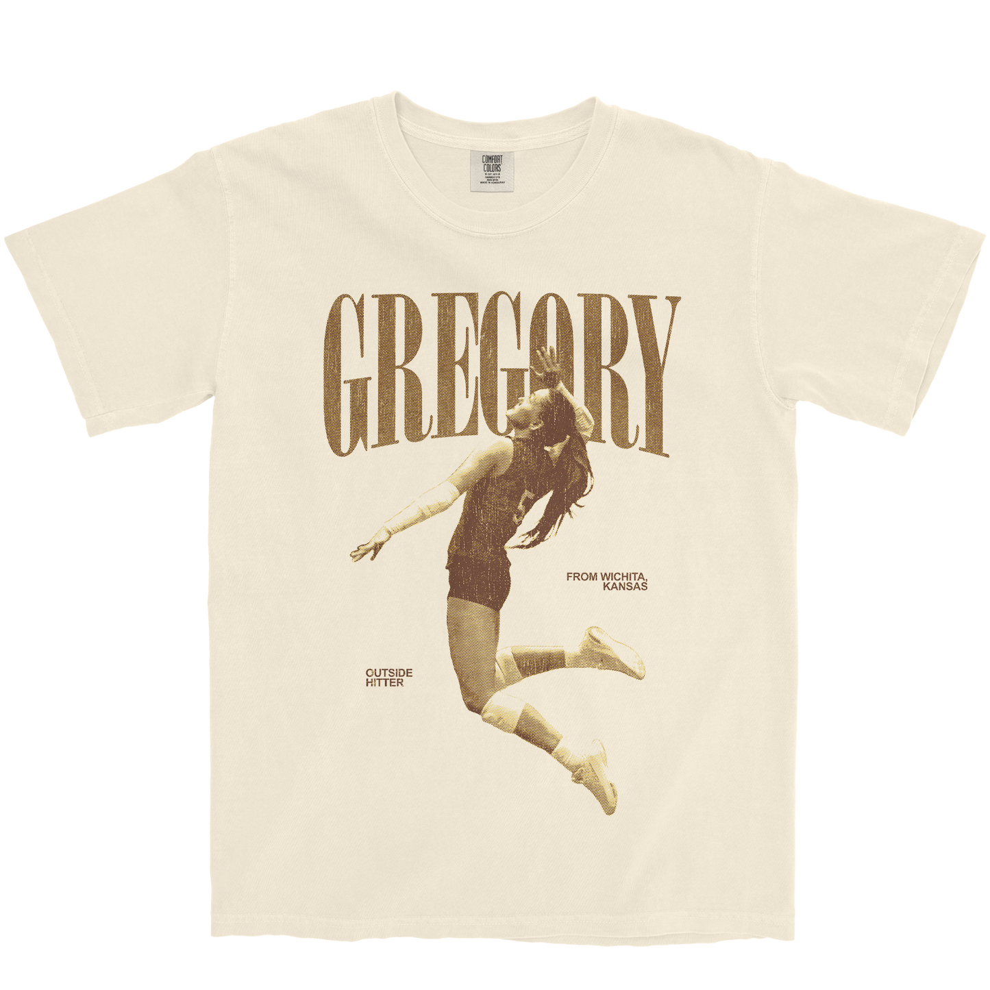 JILLIAN GREGORY VINTAGE IVORY TEE