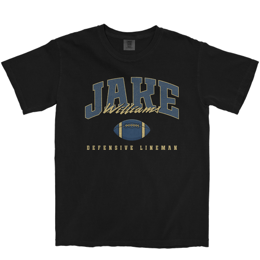 JAKE WILLIAMS FOOTBALL BLACK TEE