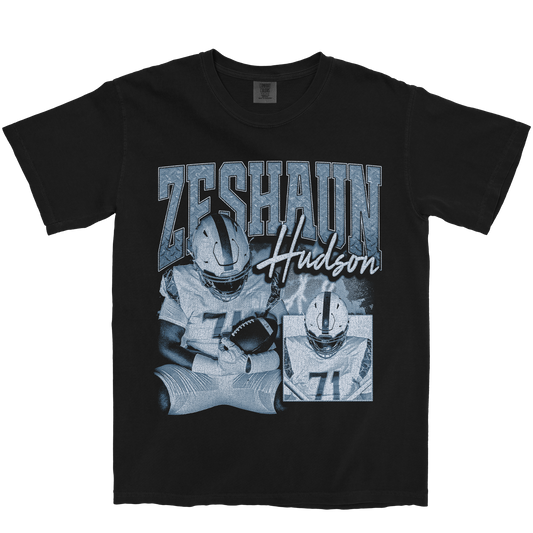 ZESHAUN HUDSON GRAPHIC BLACK TEE