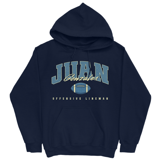 JUAN GONZALES FOOTBALL NAVY HOODIE