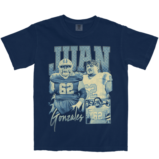 JUAN GONZALES GRAPHIC NAVY TEE