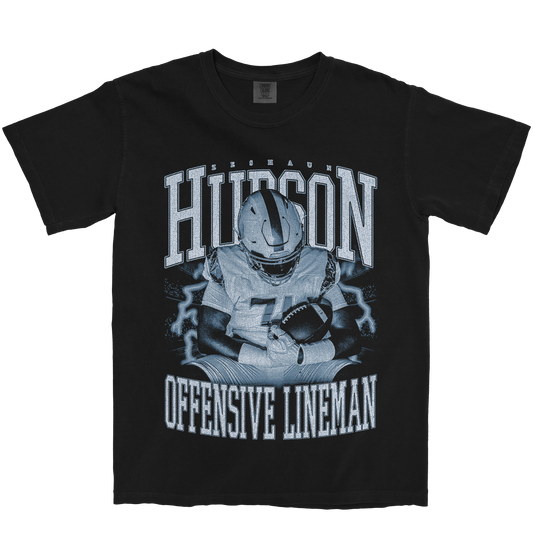 ZESHAUN HUDSON VINTAGE BLACK TEE
