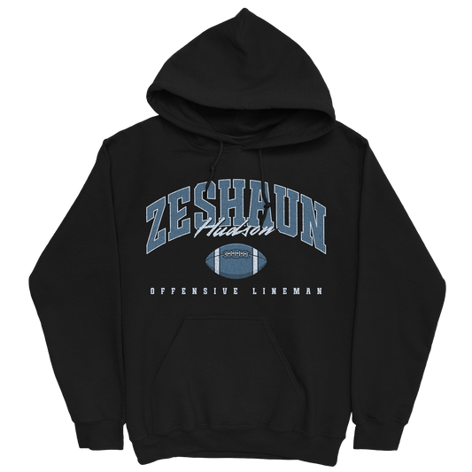 ZESHAUN HUDSON FOOTBALL BLACK HOODIE