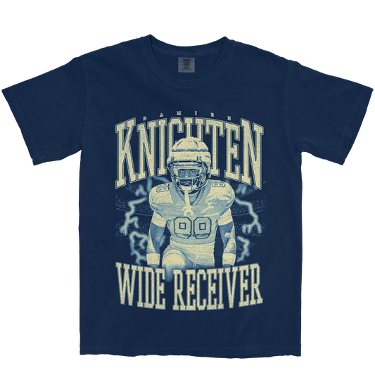 DAMIEN KNIGHTEN VINTAGE NAVY TEE